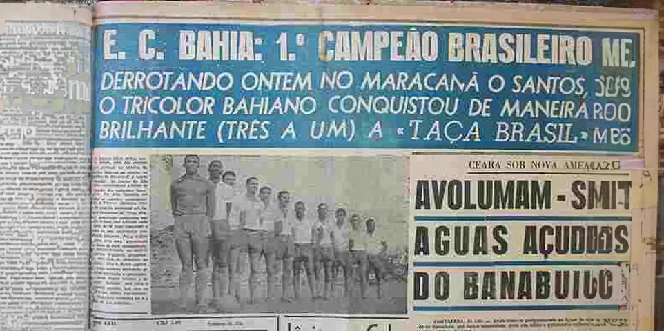 A Conquista Inédita do Bahia: O Primeiro Campeão Brasileiro em 1959