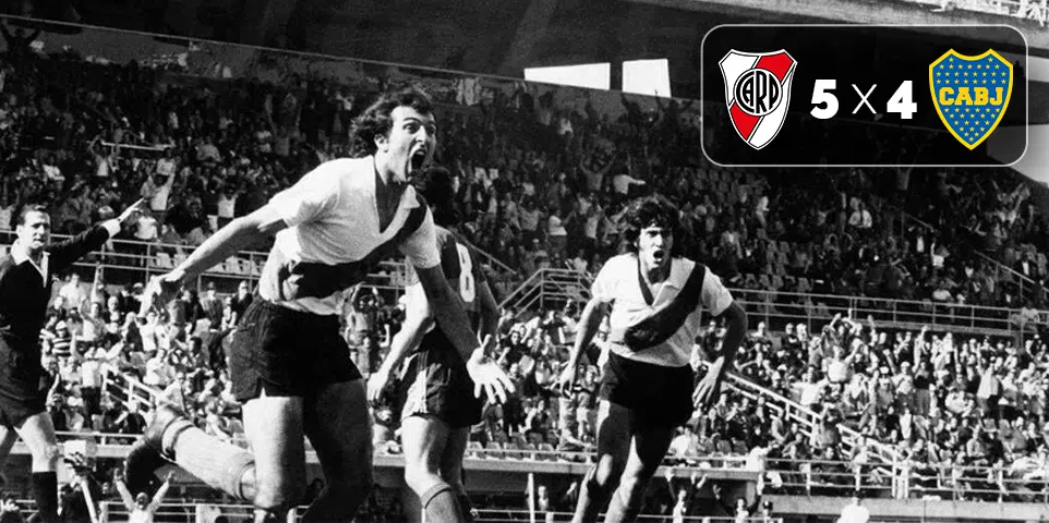 Boca Juniors 4 x 5 River Plate em 1972