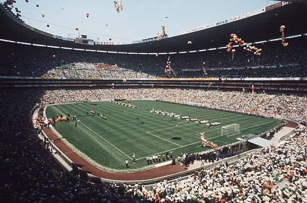 Estádio Azteca  foi palco da final da Copa do Mundo Mexico 1970