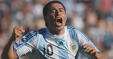 Riquelme na seleção Argentina