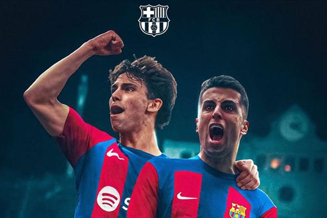 Barcelona faz agradecimento público a Félix e Cancelo