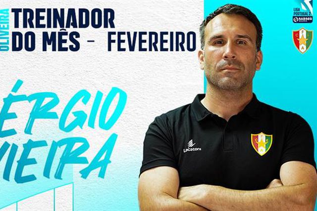 Sérgio Vieira eleito Treinador do Mês