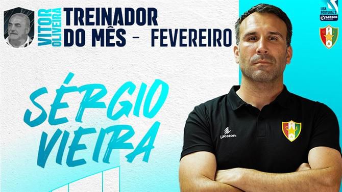 Sérgio Vieira eleito Treinador do Mês