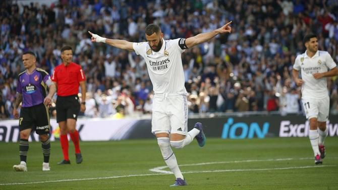 Real Madrid dá meia dúzia com Benzema em grande