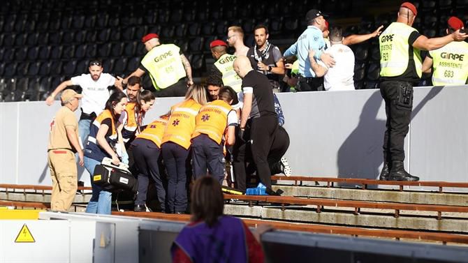 Adepto sofre queda grave em Guimarães mas deixa estádio ainda com vida