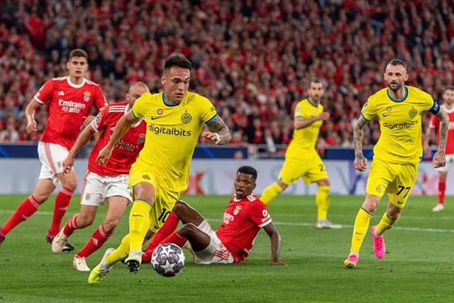 Inter tem quatro jogadores em risco no jogo frente ao Benfica