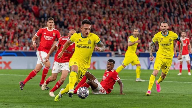 Inter tem quatro jogadores em risco no jogo frente ao Benfica