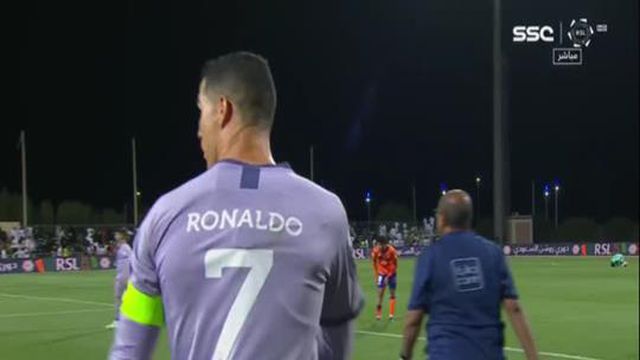Ronaldo saiu zangado após empate do Al Nassr
