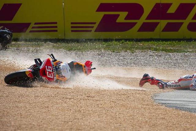 Márquez falha GP das Américas por acidente com Miguel Oliveira