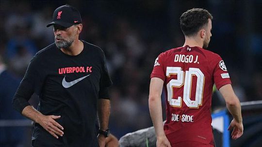 Klopp e o regresso de Diogo Jota aos golos: «A lesão grave impediu-o, foi apenas isso»