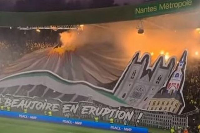 Nantes multado e com bancada interdita (vídeo)