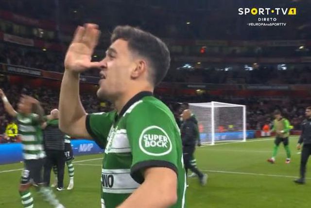 Pedro Gonçalves imita festejo de Xhaka nas celebrações leoninas (vídeo)