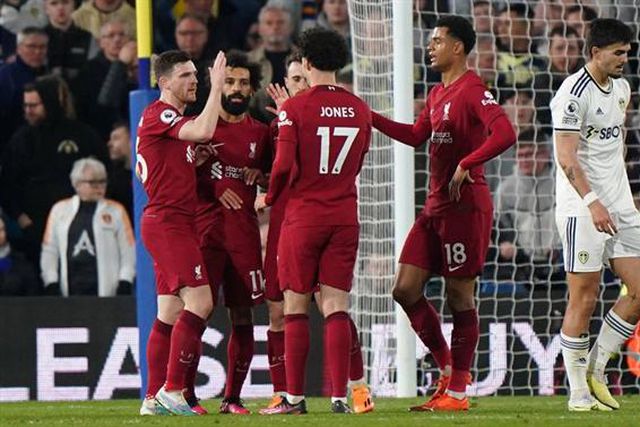 Diogo Jota assiste para o golo de Salah (vídeo)