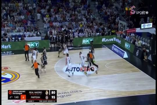 Chocante: Real Madrid - Partizan termina em pancadaria