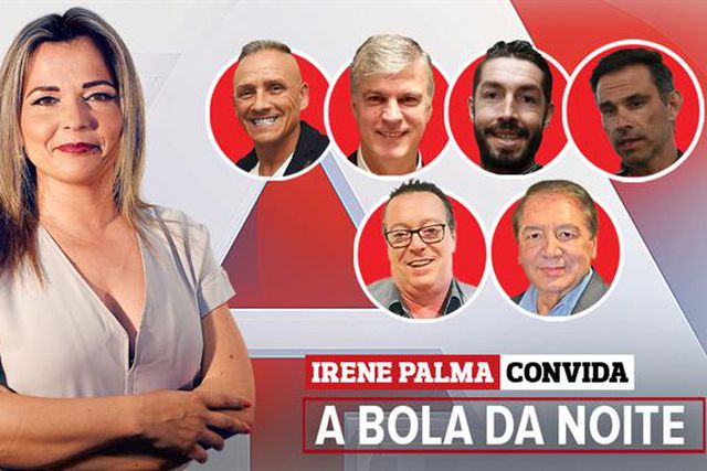 P. Henriques, Nélson, Moreira, Luís Filipe, António Melo e Carlos Severino convidados de Irene Palma em A BOLA DA NOITE (22.00 h)