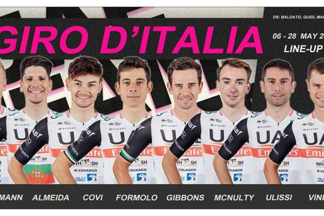 João Almeida lidera Emirates no Giro