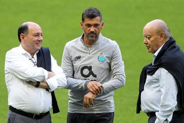 Pinto da Costa e Sérgio Conceição juntos no Olival