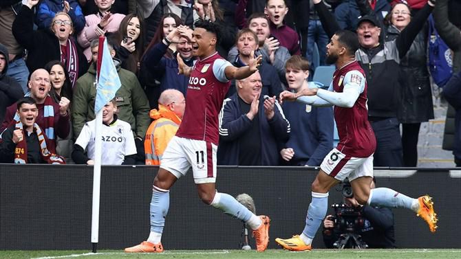 Aston Villa goleia Newcastle e aproxima-se dos lugares europeus (veja os golos)