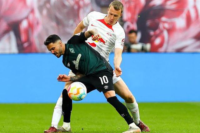 Sem André Silva: reviravolta do RB Leipzig frente ao Bremen ao cair do pano