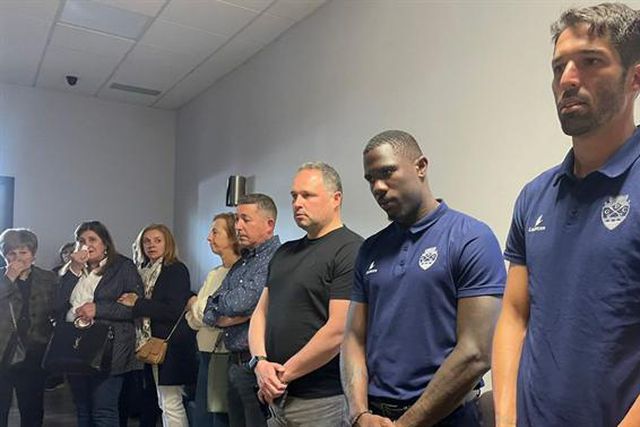 Equipa representada no funeral de sócio