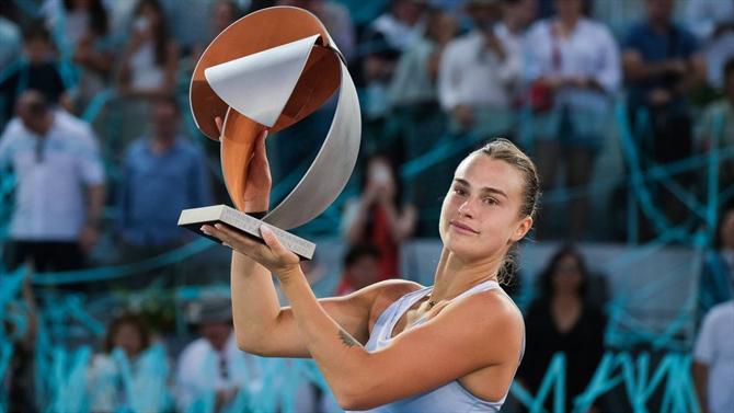 Sabalenka derrota Swiatek e vence Masters de Madrid