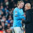 Imperdível: a justificação de Guardiola por ter tirado Haaland aos 63 minutos (vídeo)