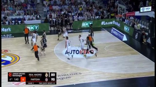 Chocante: Real Madrid - Partizan termina em pancadaria