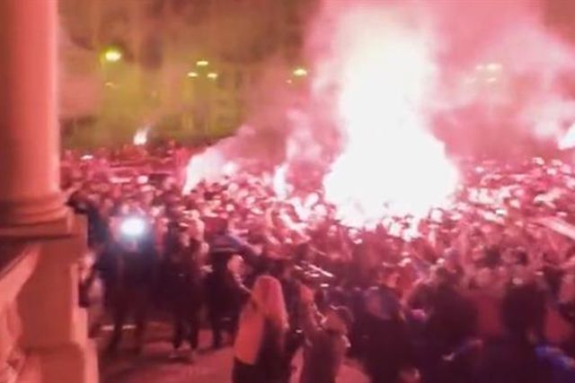 Osasuna recebido em festa em Pamplona após passagem à final da Taça do Rei (vídeo)