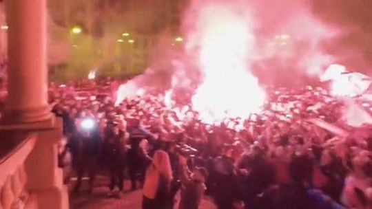 Osasuna recebido em festa em Pamplona após passagem à final da Taça do Rei (vídeo)