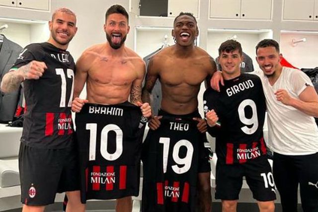 A reação de Rafael Leão após noite memorável