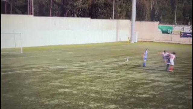 Agressão bárbara de guarda-redes originou batalha campal