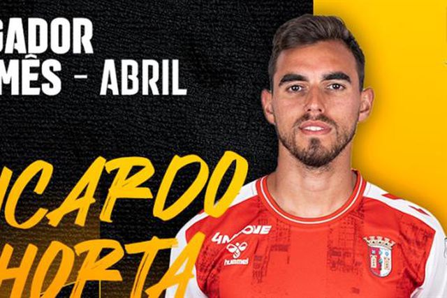 Mais uma estreia: Ricardo Horta 'bisa´e é escolhido para jogador do mês