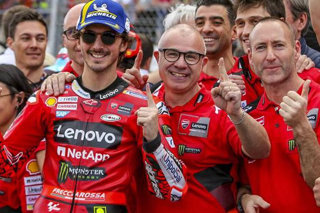 Bagnaia vence GP de Portugal marcado por queda de Miguel Oliveira