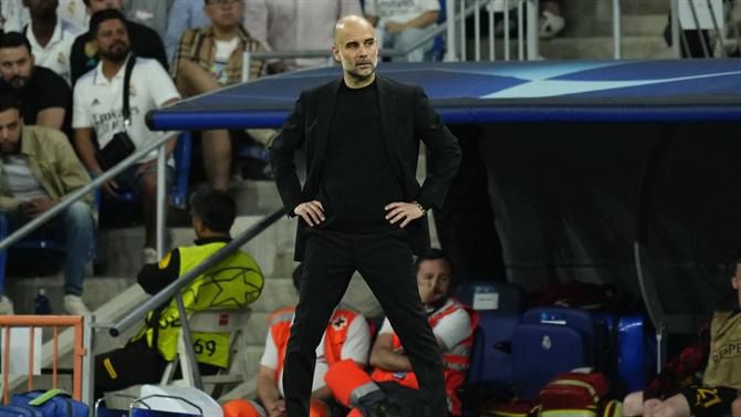 A explicação de Guardiola para não ter feito uma única substituição no Bernabéu