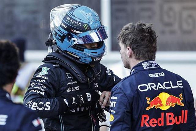 Verstappen ajusta contas com Russell: «Cabeça de p…» (vídeo)