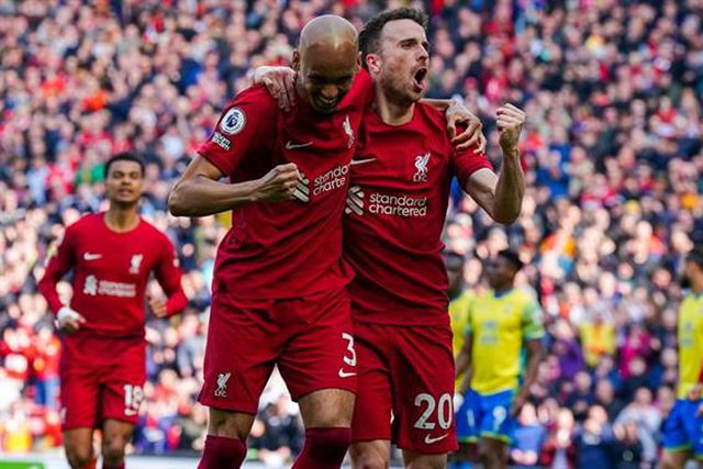 Diogo Jota bisa e Liverpool arranca vitória suada (veja os golos)