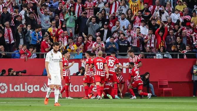 Real já só pensa na Champions e cai com estrondo em Girona (em tarde de sonho de Castellanos)