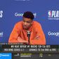 Giannis Antetokounmpo exasperado com questão sobre fracasso