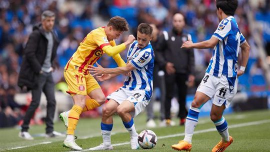 Girona salva ponto no Anoeta