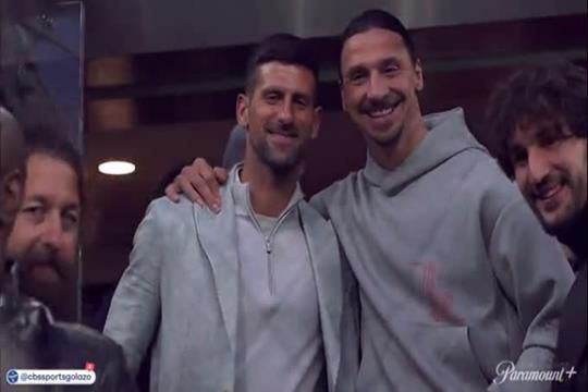 Djokovic tirou fotografias com Ibrahimovic