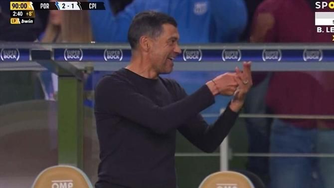 Caos no fim do jogo no Dragão: Sérgio Conceição fez gesto de pagamento e lançou a confusão (vídeo)