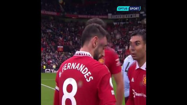 Casemiro volta a discutir com Bruno Fernandes