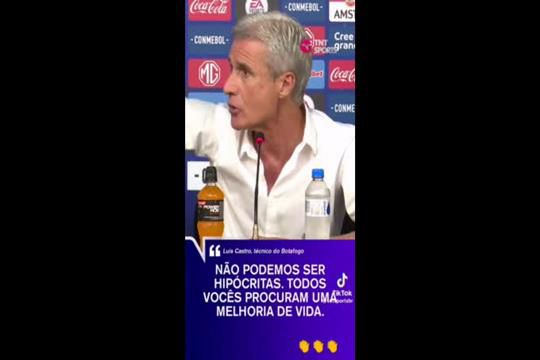 Luís Castro irritou-se com jornalistas após o jogo da madrugada de quinta-feira frente aos chilenos do Magallanes