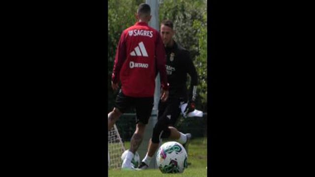 Benfica mostra como foi o primeiro dia de trabalho de Di María