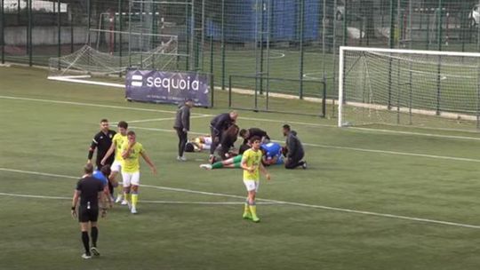 Apreensão no Estoril: guardião do Alverca com convulsões, ambulância no relvado