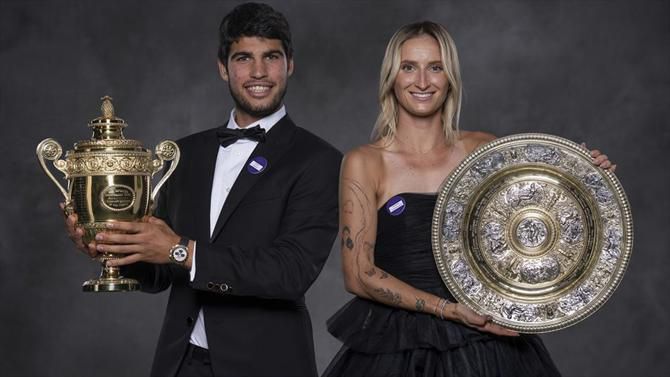 Wimbledon vale 'jackpot' a Alcaraz e Vondrousova: saiba quanto recebem