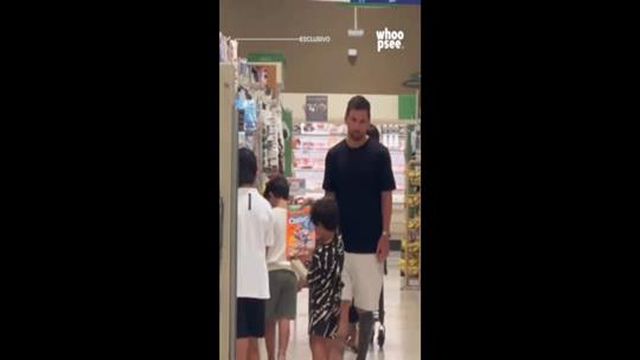 O que Messi procurava: tranquilamente, com a família, nas compras de casa