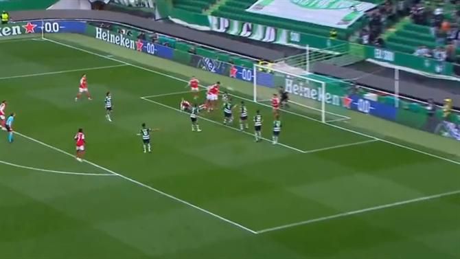 Fábio Vieira bate o canto, Saliba marca em Alvalade e instala-se a confusão (vídeo)