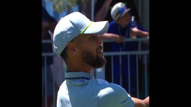 Steph Curry alcança tacada perfeita em torneio de celebridades de golfe
