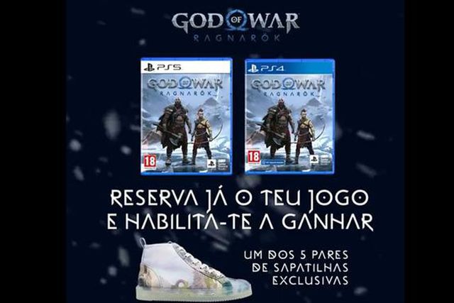 God of War Ragnarök ganha sapatilhas personalizadas pela Sanjo